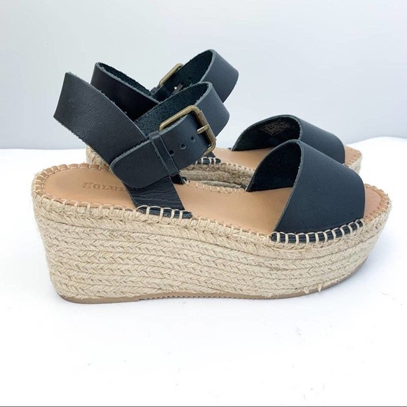 👑💥BRAND NEW💥👑 SOLUDOS Minorca Platform Leather Black - Picture 5 of 12